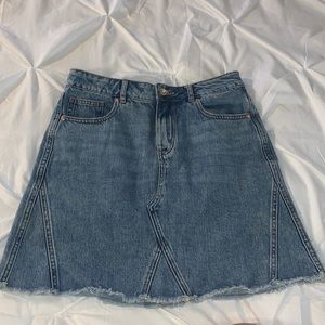 High Waisted Denim Skirt